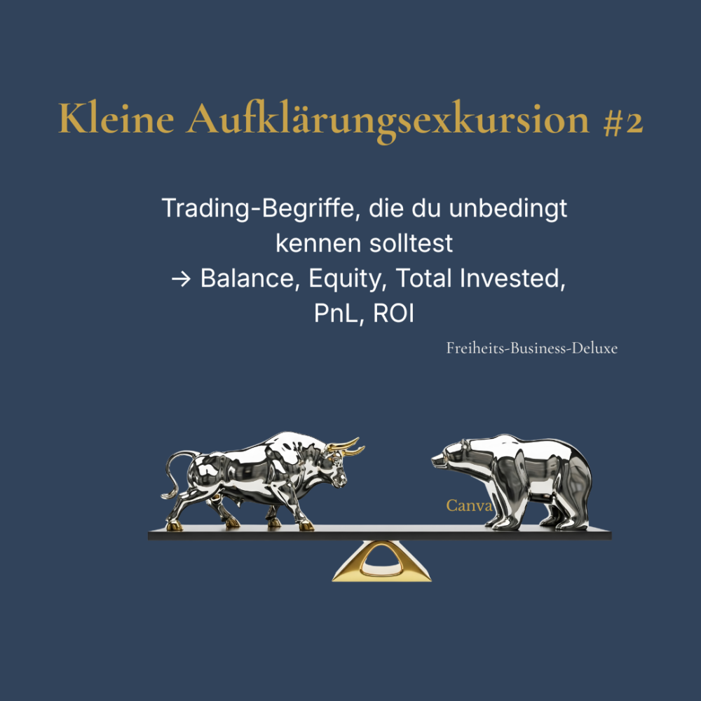Trading-Begriffe einfach erklärt – Balance, Equity, PnL, ROI & Total Invested